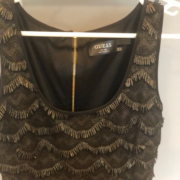 Black and gold cocktail dress. Like new! - Picture 2 of 2
